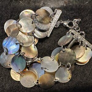 Lia Sophia Abalone 5-Strand Dangle Bracelet - New without Tags
